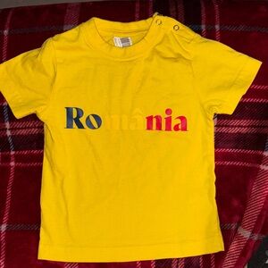 Romania Futbol Soccer Jersey Size 24 Months Baby* Yellow Romania